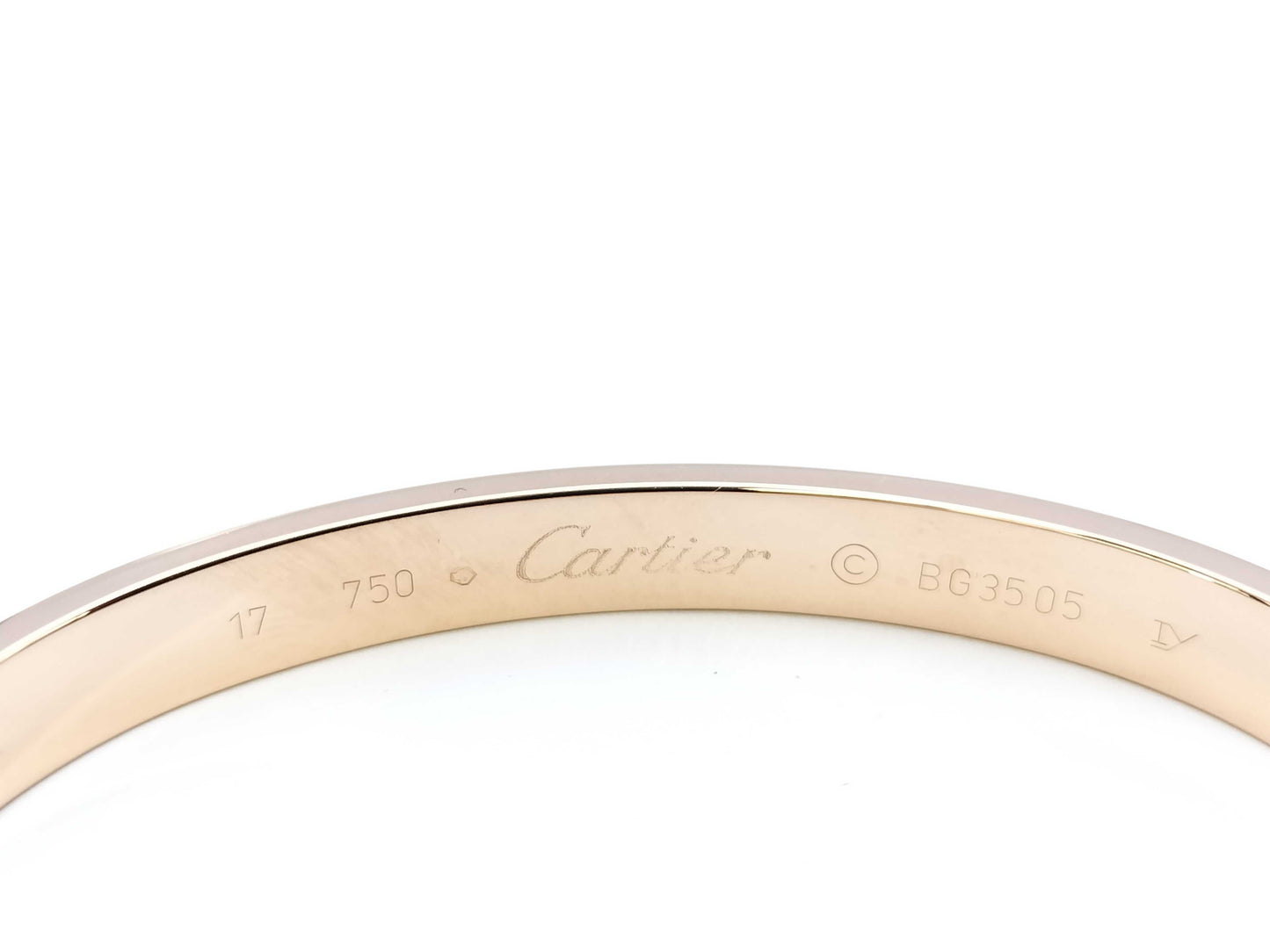 Cartier Old Model Love Bracelet #17 PG 750 31.9g Bracelet/Bangle