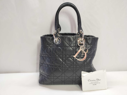 Dior Lady Dior Bag 35BN0057 Black Handbag