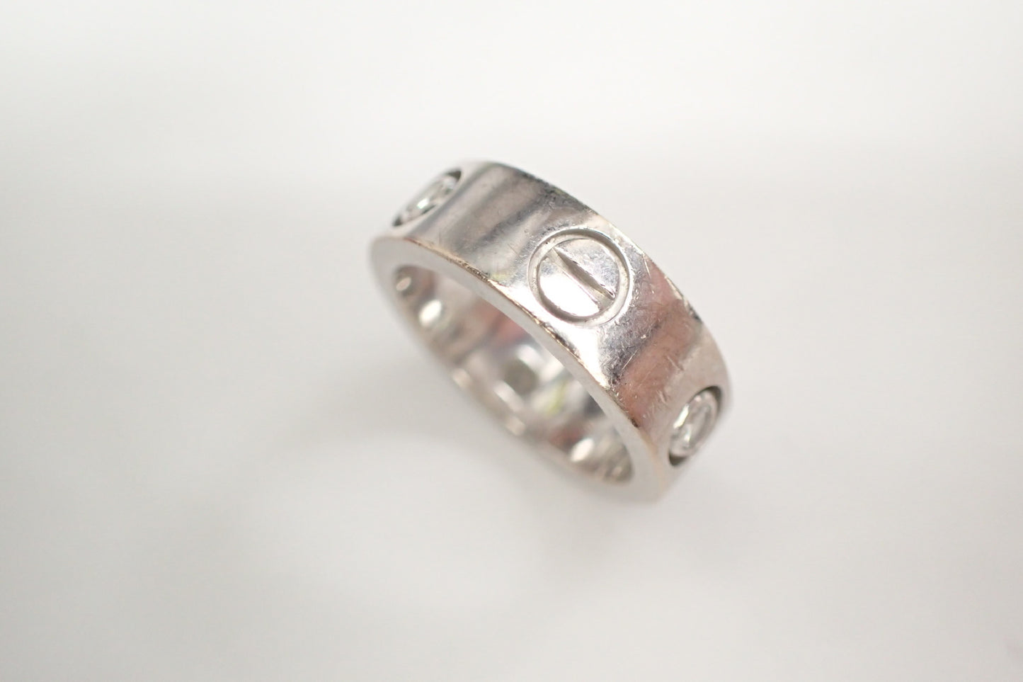 Cartier Love #47 3PD White Gold AU750 8.2g Ring