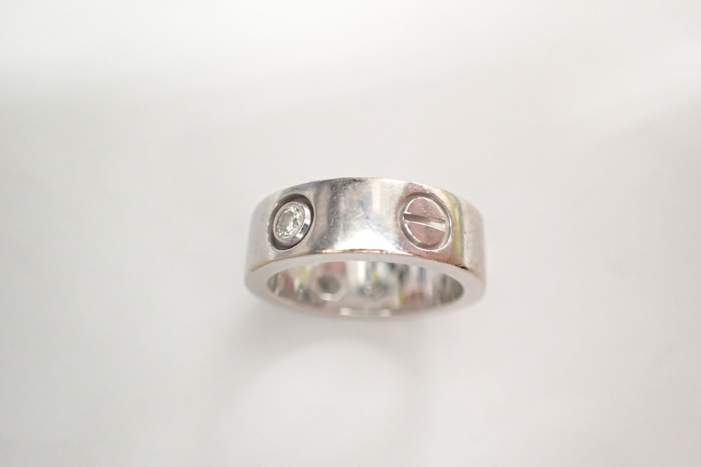 Cartier Love #47 3PD White Gold AU750 8.2g Ring