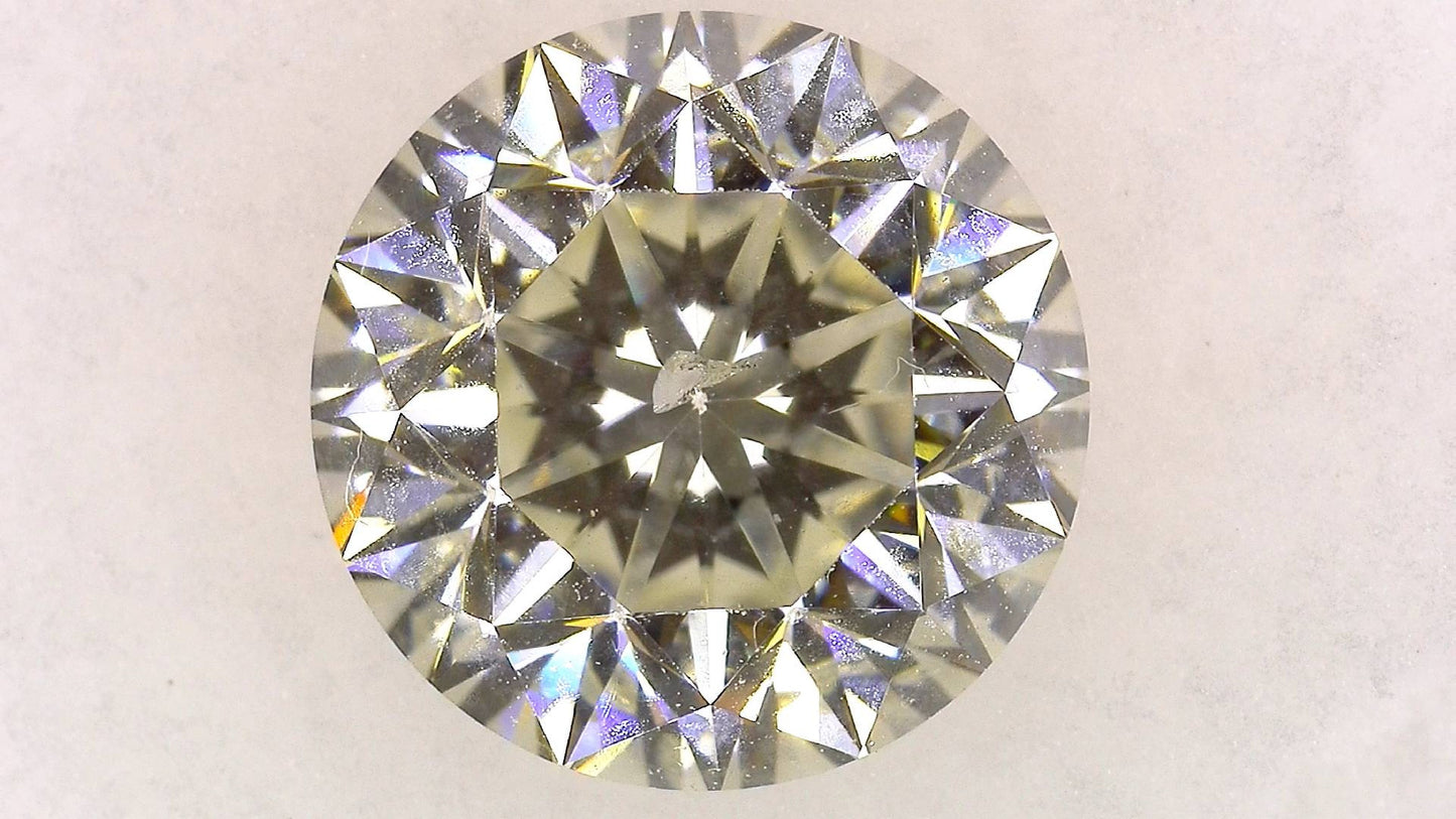 3.245ct L SI-2 FAIR/GD/GD MEDIUM BLUE NATURAL 9.14-9.19X6.12 mm Loose Diamond