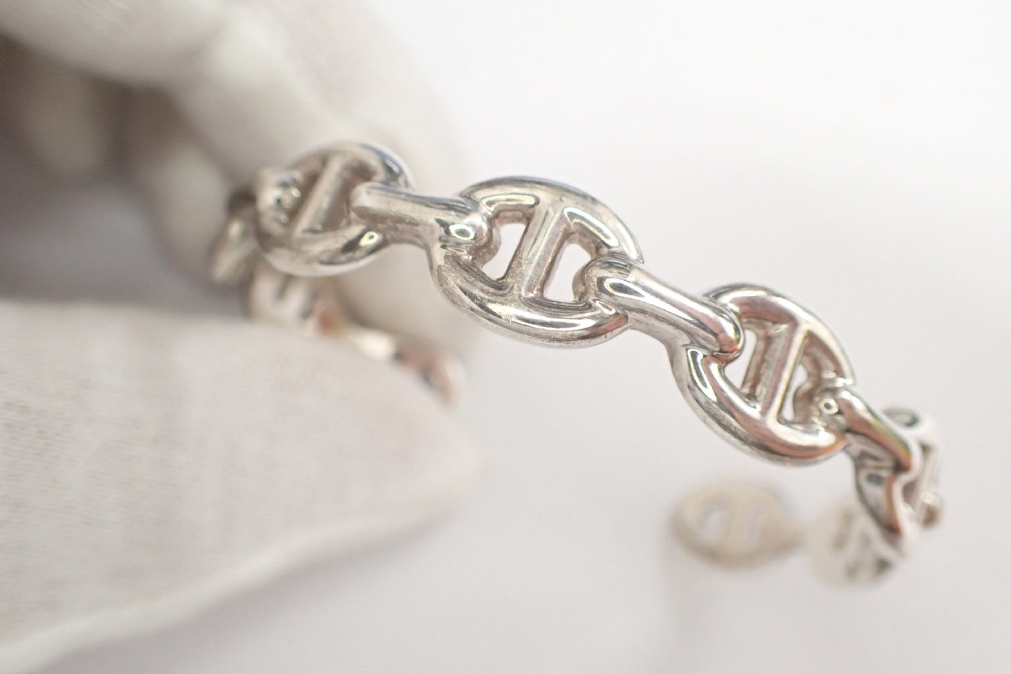 HERMES Chaine d'Ancre Anchaîne Ag925 Bracelet/Bangle, 18.6g