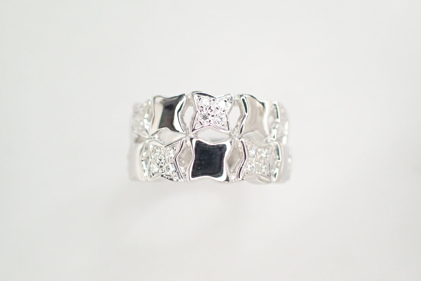 MIKIMOTO D0.17ct PT950 11.9g Ring