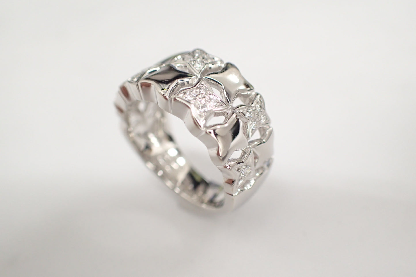 MIKIMOTO D0.17ct PT950 11.9g Ring