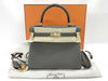 HERMES Kelly 25 Etain Togo Gold Hardware K Stamped Handbag