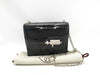 HERMES Vert Chain Mini Handbag in Black Alligator Shine with Silver Hardware and C Stamp