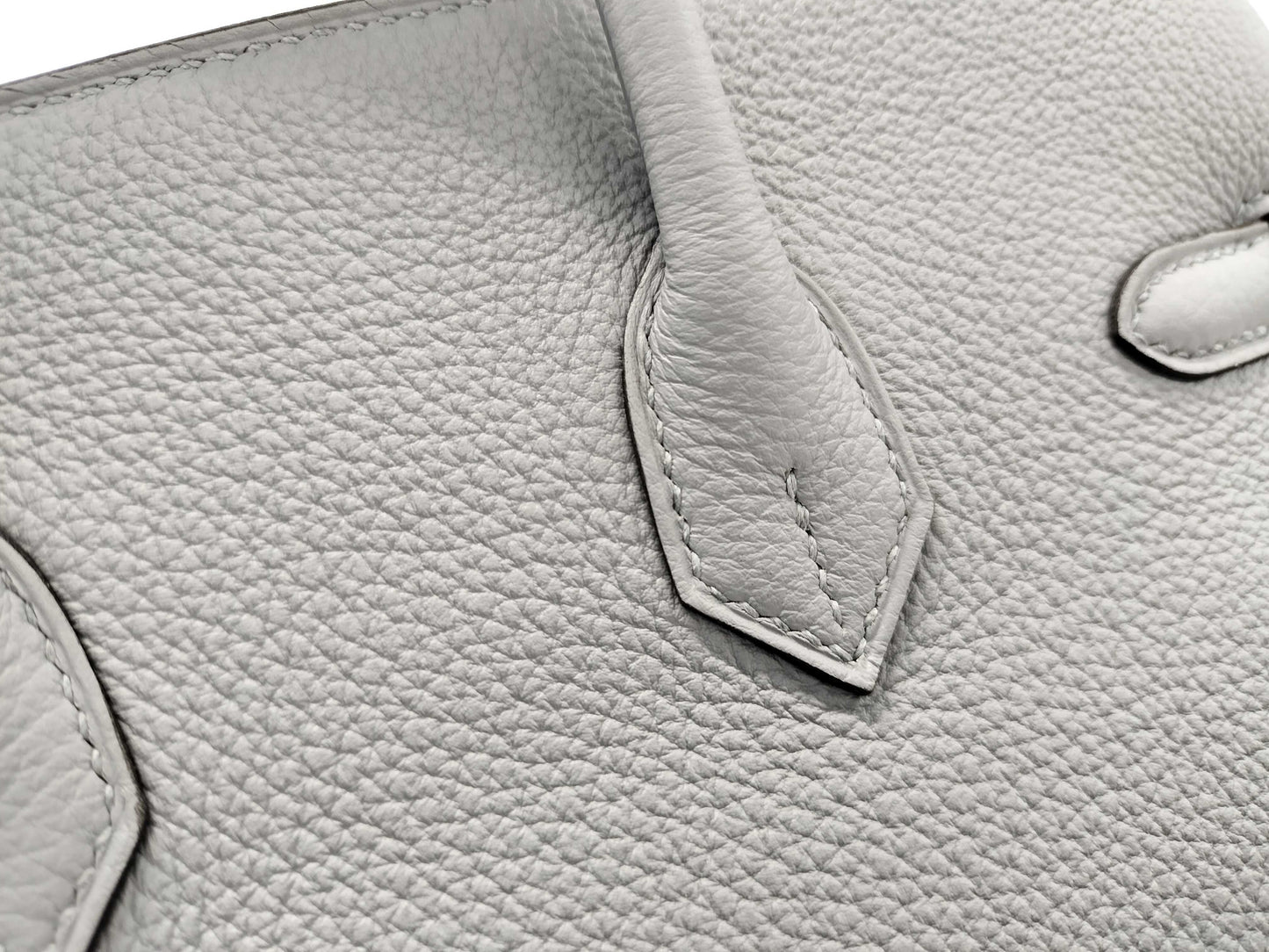 HERMES Birkin 25 Green Pantan Togo Silver Hardware K Stamp Handbag