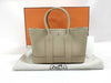 HERMES Garden Party Neo Trench Negonda Handbag with Silver Hardware and K Stamp