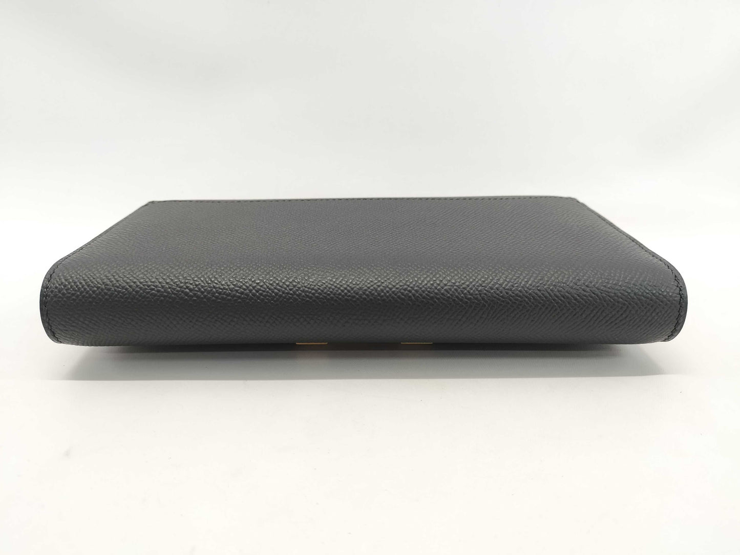 HERMES Constance To Go Black Epson Gold Hardware W Stamp Wallet