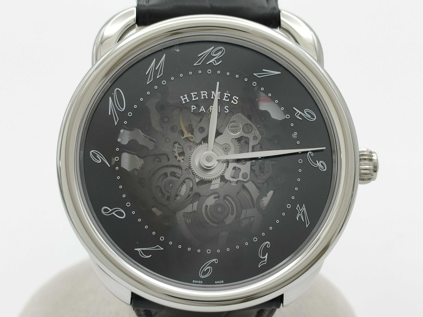 HERMES Arceau AR2.710 3732945 Automatic Skeleton Dial Men's Watch