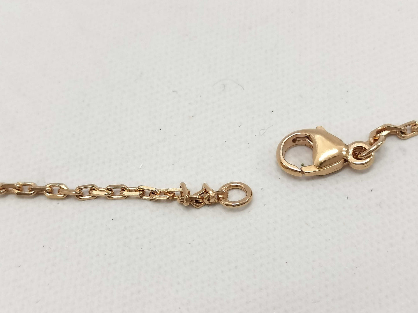 HERMES "Mini Pop H" Black and Pink Gold Hardware Necklace