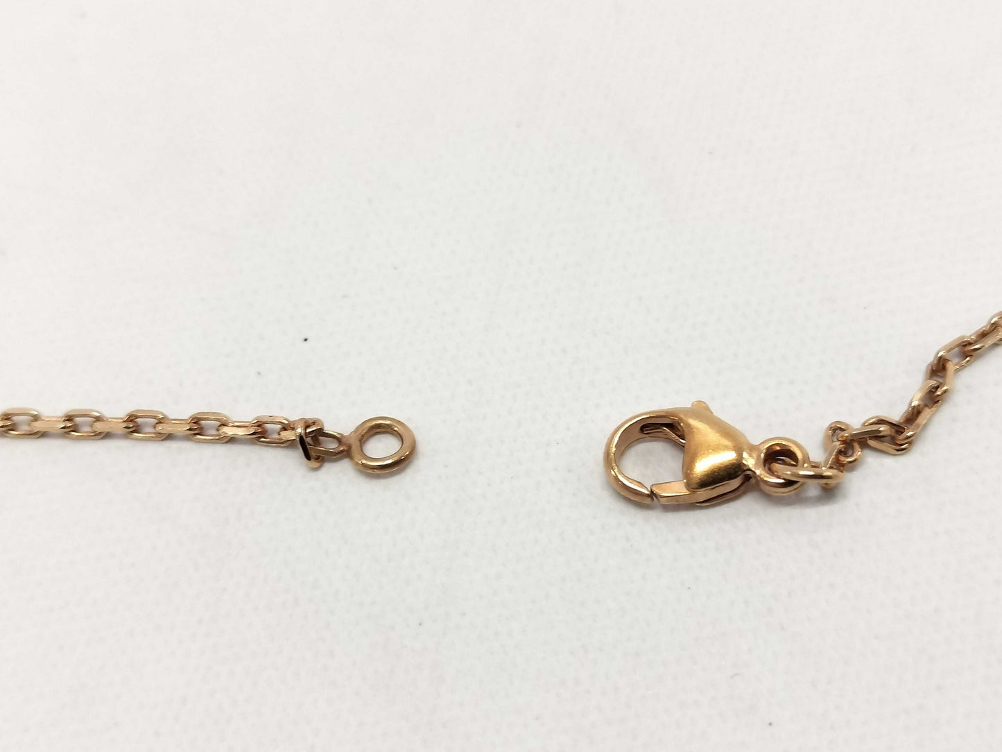 HERMES "Mini Pop H" Black and Pink Gold Hardware Necklace