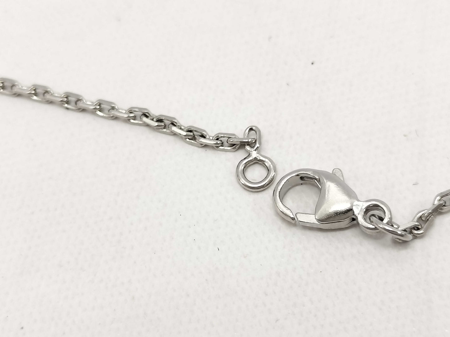 HERMES "Mini Pop H" Chestnut Glace Silver Hardware Necklace