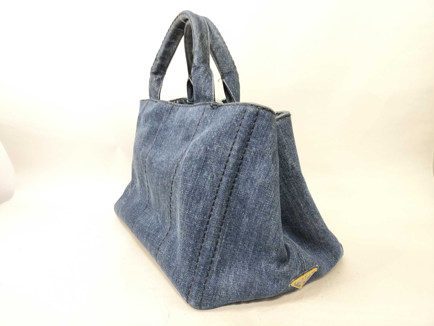 PRADA PRADA Canapa Handbag Denim Handbag