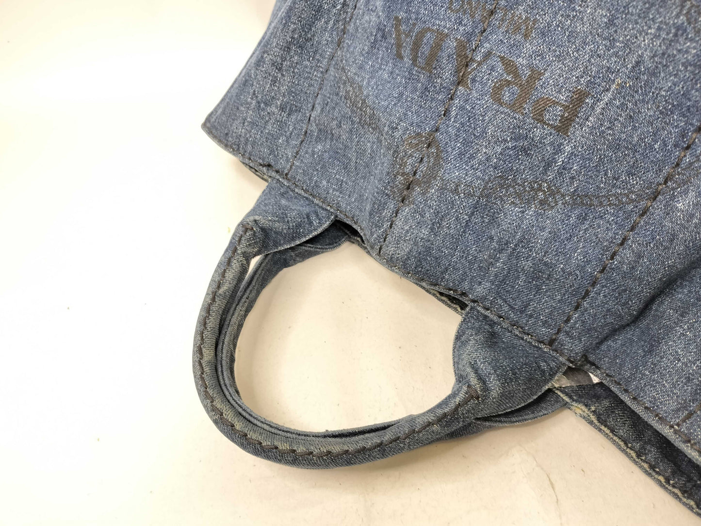 PRADA PRADA Canapa Handbag Denim Handbag