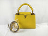 LOUIS VUITTON Taurillon Capucines BB 2-way Yellow M59434 AH4174 Handbag