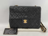 CHANEL Mini Matelasse Lambskin Chain Shoulder Bag, Black, No. 1