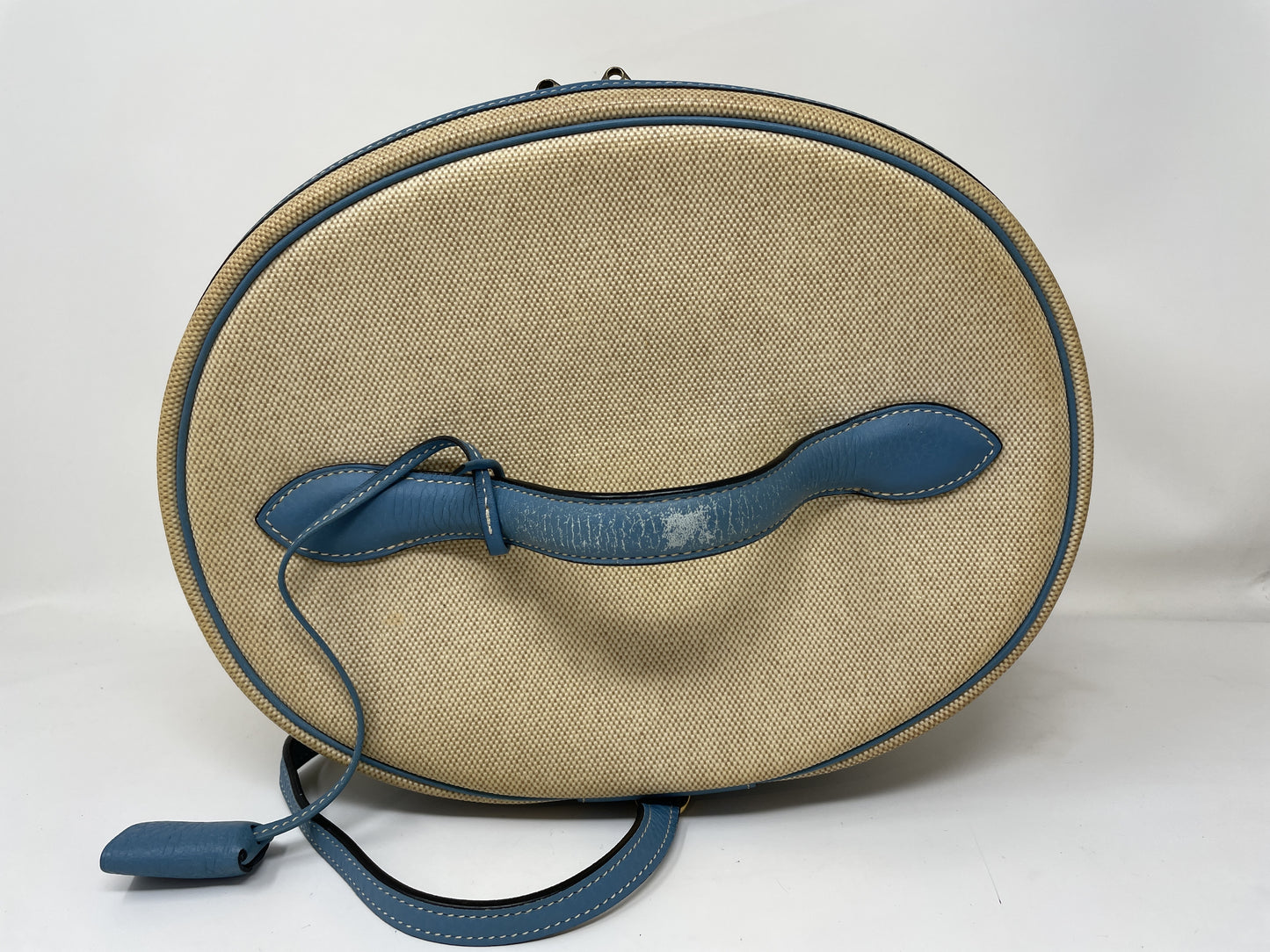 HERMES HERMES Vanity Bag Intercity Blue Jean Handbag