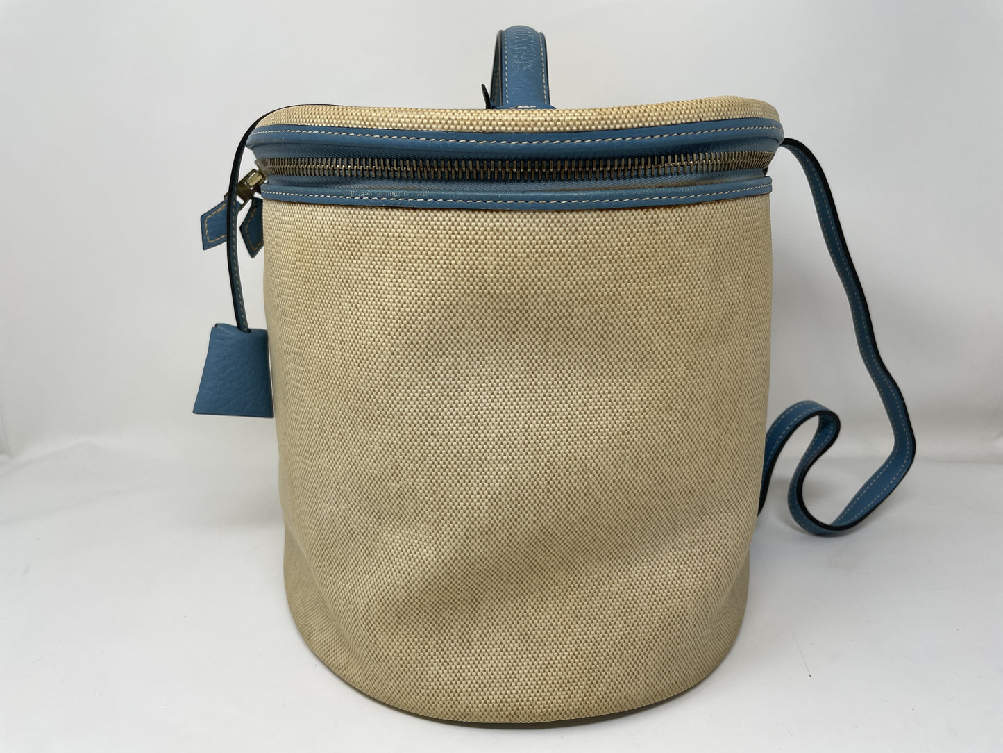 HERMES HERMES Vanity Bag Intercity Blue Jean Handbag