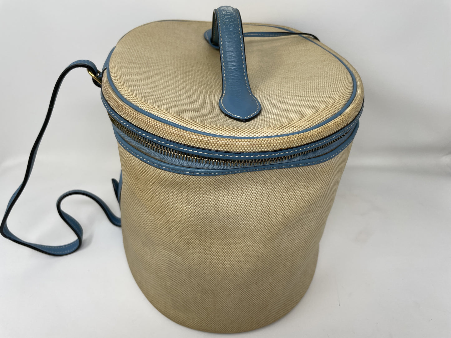 HERMES HERMES Vanity Bag Intercity Blue Jean Handbag