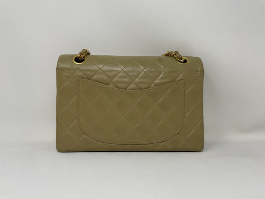 CHANEL CHANEL Shoulder Bag Matelasse Double Flap Beige Shoulder Bag