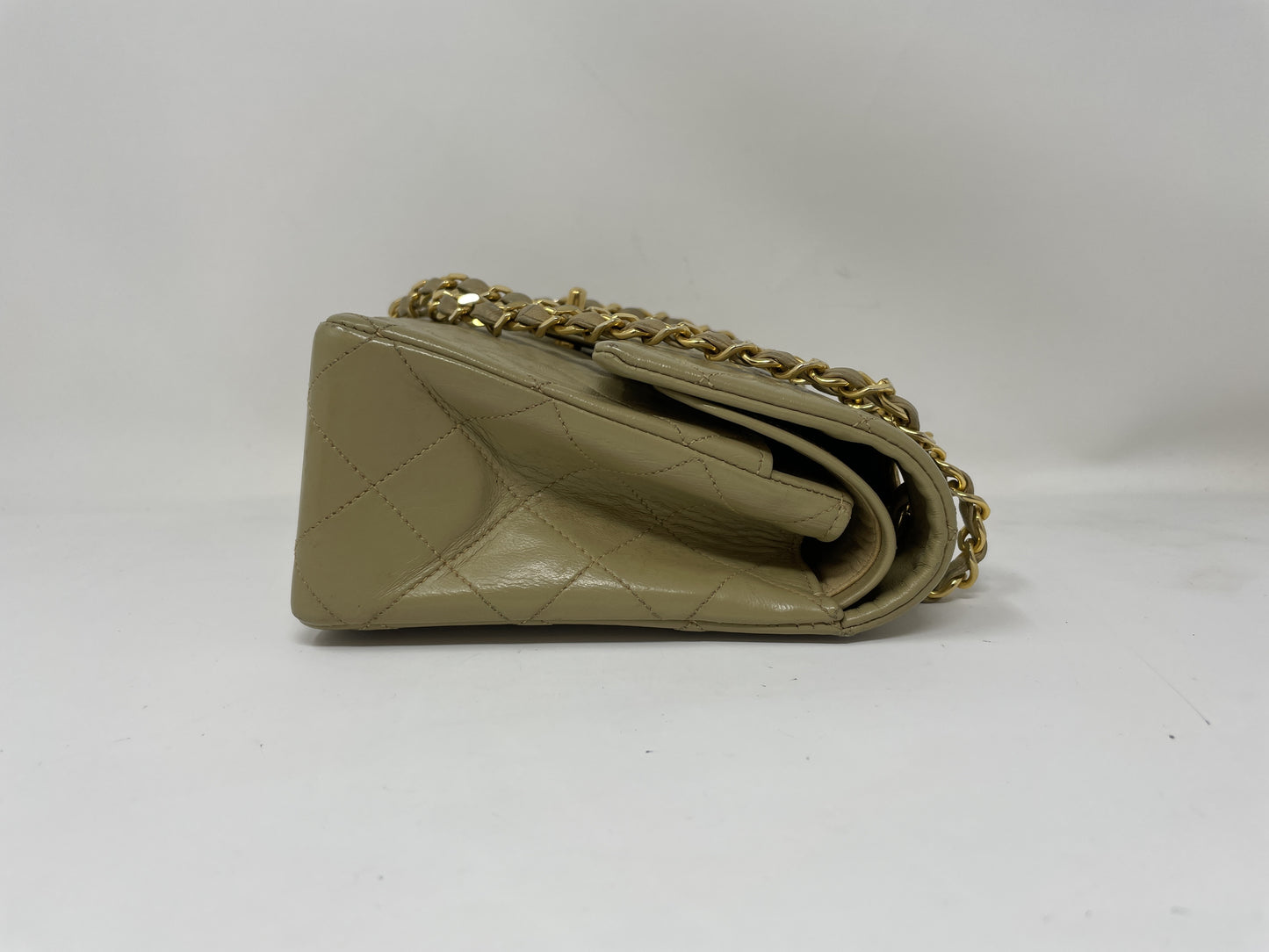CHANEL CHANEL Shoulder Bag Matelasse Double Flap Beige Shoulder Bag