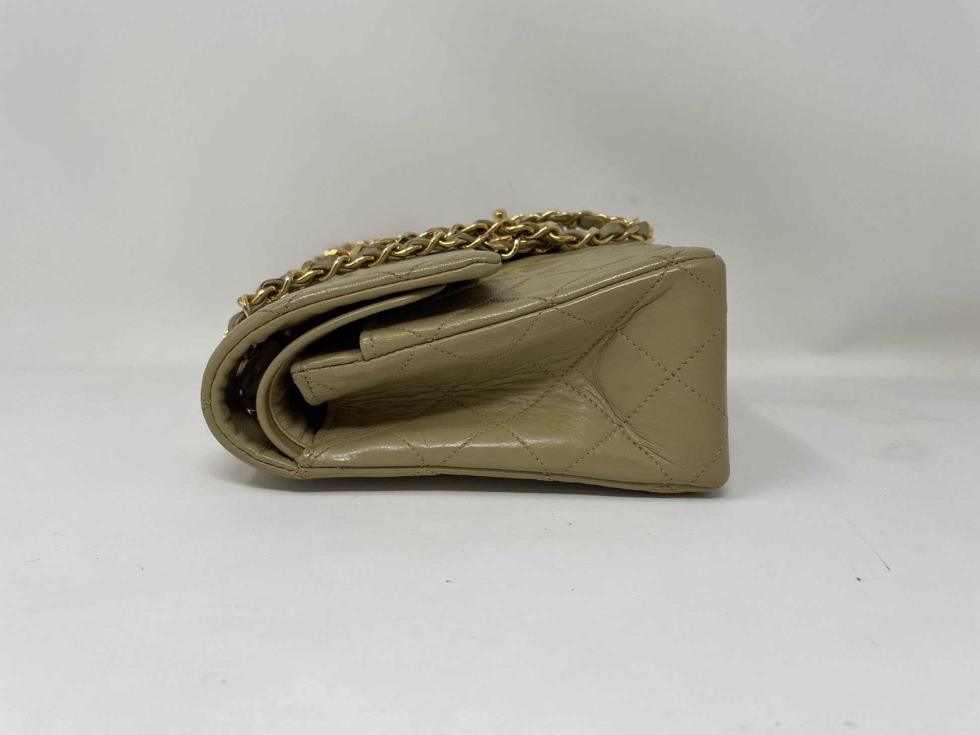 CHANEL CHANEL Shoulder Bag Matelasse Double Flap Beige Shoulder Bag
