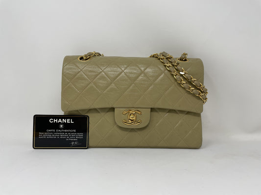 CHANEL CHANEL Shoulder Bag Matelasse Double Flap Beige Shoulder Bag