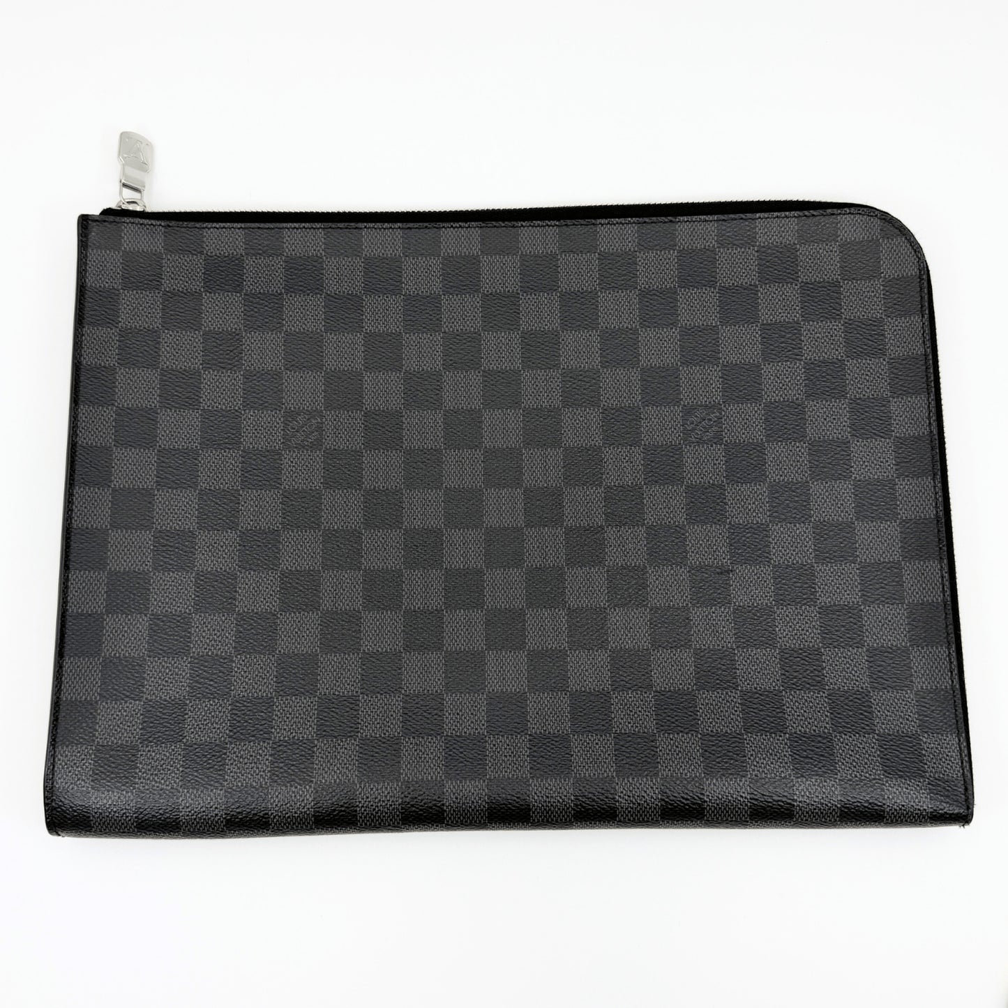LOUIS VUITTON Damier Graphite Pochette Jour GM N64437 Clutch Bag, Box and Dust Bag Included