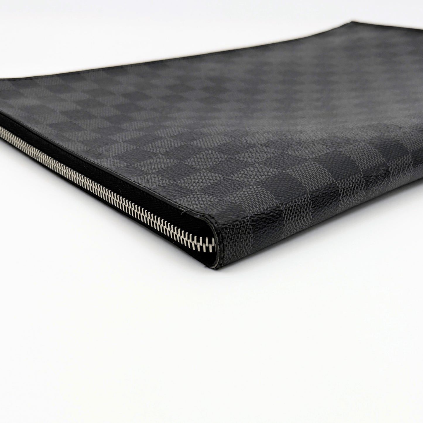 LOUIS VUITTON Damier Graphite Pochette Jour GM N64437 Clutch Bag, Box and Dust Bag Included
