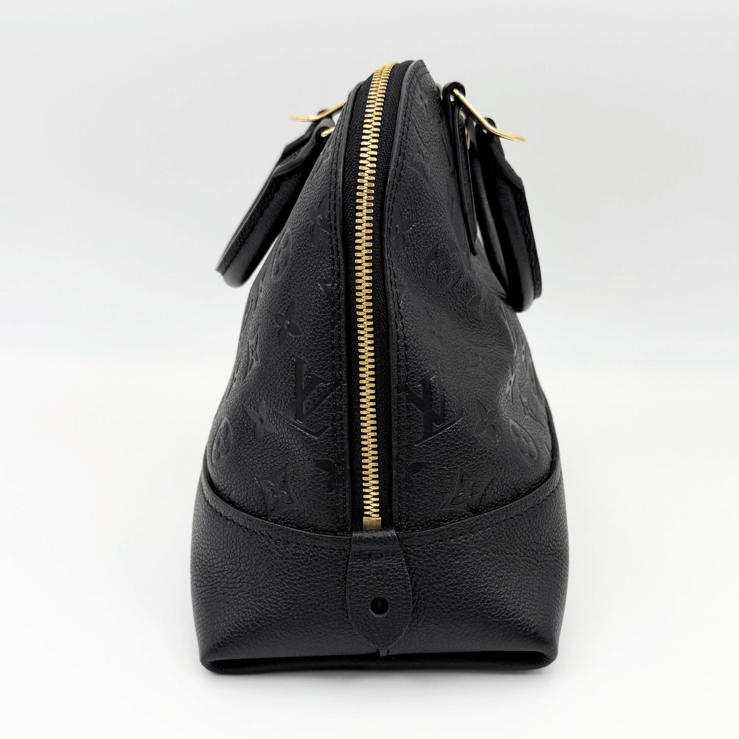 LOUIS VUITTON Monogram Empreinte Neo Alma PM Noir 2-way handbag M44832. Includes box and dust bag.