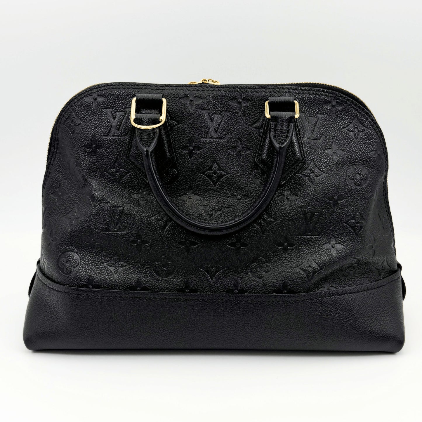 LOUIS VUITTON Monogram Empreinte Neo Alma PM Noir 2-way handbag M44832. Includes box and dust bag.