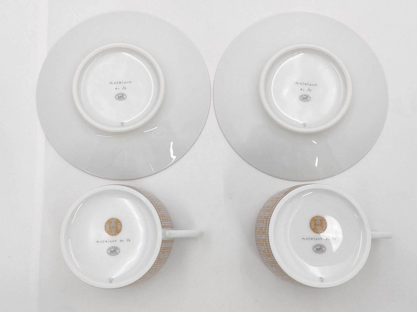 HERMES Hermès Mosaic 24 Cup & Saucer / 2SET Cup & Saucer