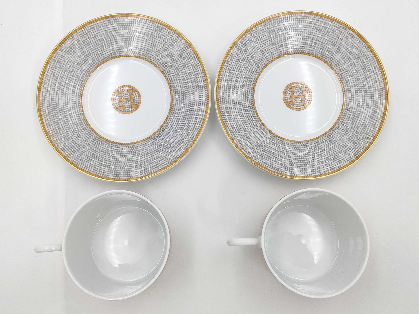 HERMES Hermès Mosaic 24 Cup & Saucer / 2SET Cup & Saucer
