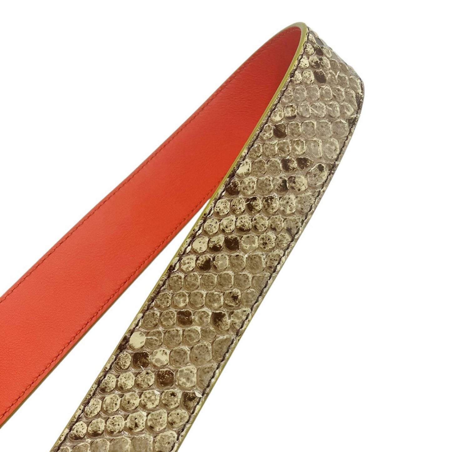 FENDI Strap You Leather Shoulder Strap Python Strap
