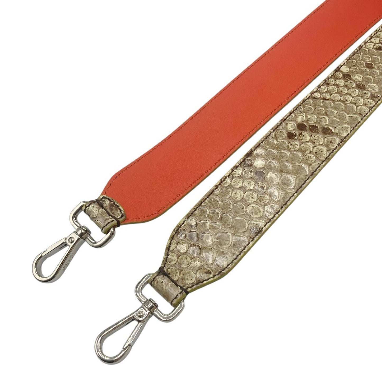 FENDI Strap You Leather Shoulder Strap Python Strap