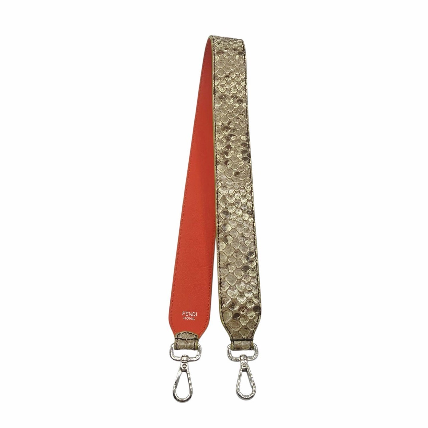 FENDI Strap You Leather Shoulder Strap Python Strap