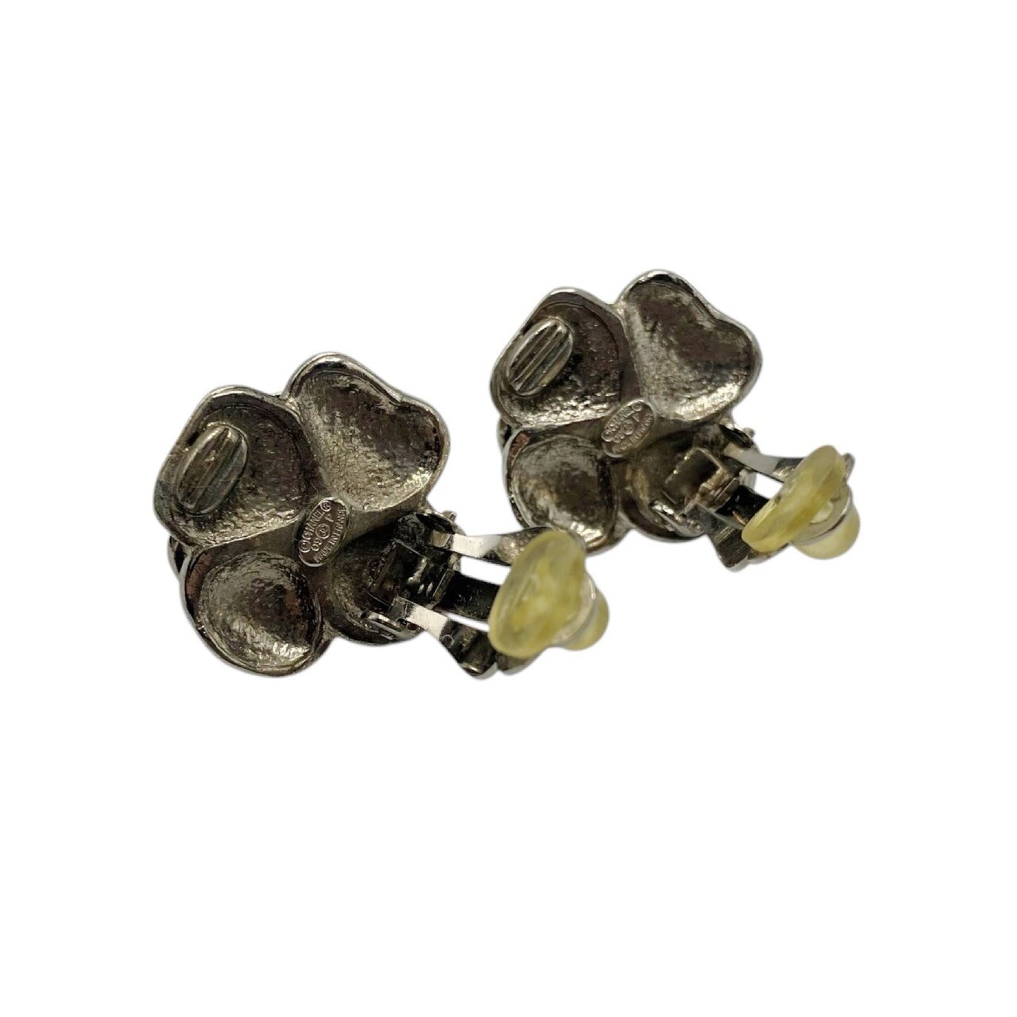 CHANEL 09P Camellia Earrings Flower Earrings