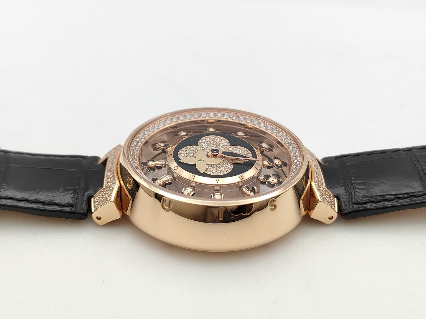 LOUIS VUITTON LOUIS VUITTON Tambour Spintime Air Vivienne Q1EGJ AC5702 Automatic 18K Gold Men's Watch