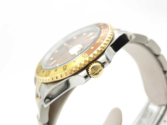ROLEX GMT-Master II 16713 Brown Dial Tritium X639147 Men's Watch