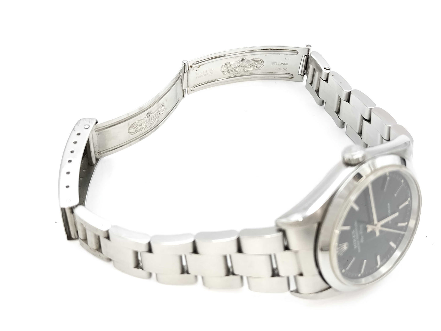 ROLEX Air-King 14000 U*****5 Black Dial Boys' Watch