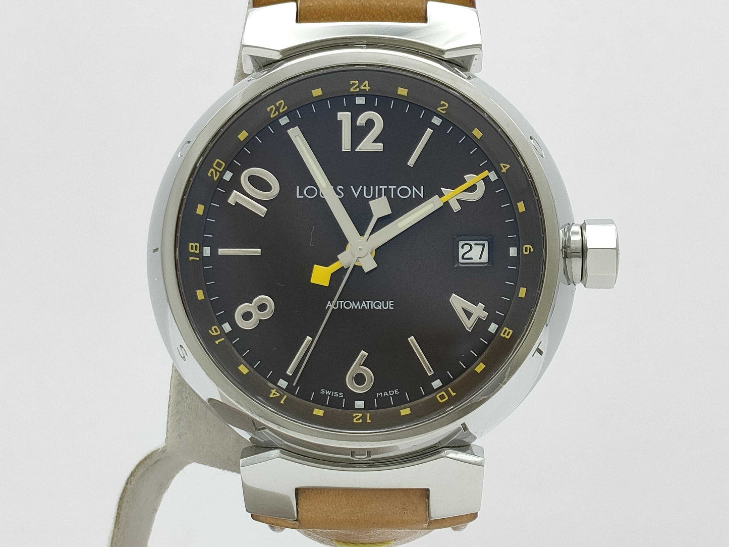 LOUIS VUITTON Tambour Q1131 SH8067 Automatic Brown Dial Men's Watch