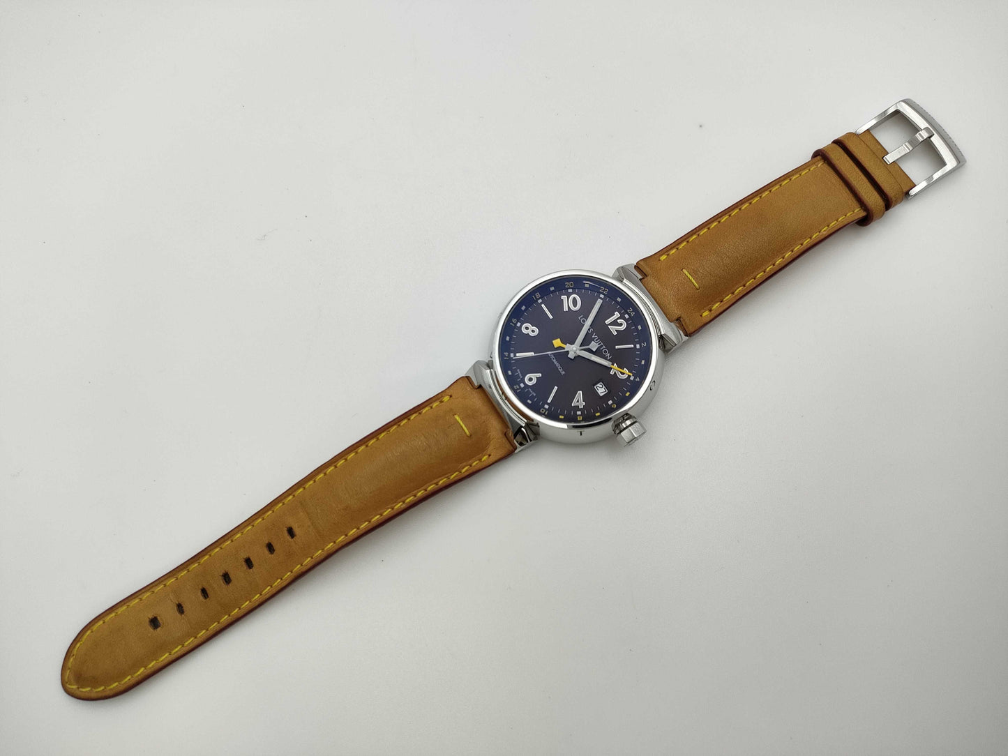 LOUIS VUITTON Tambour Q1131 SH8067 Automatic Brown Dial Men's Watch