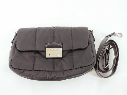 PRADA Nylon Prada Locking Hardware Nylon Shoulder Bag