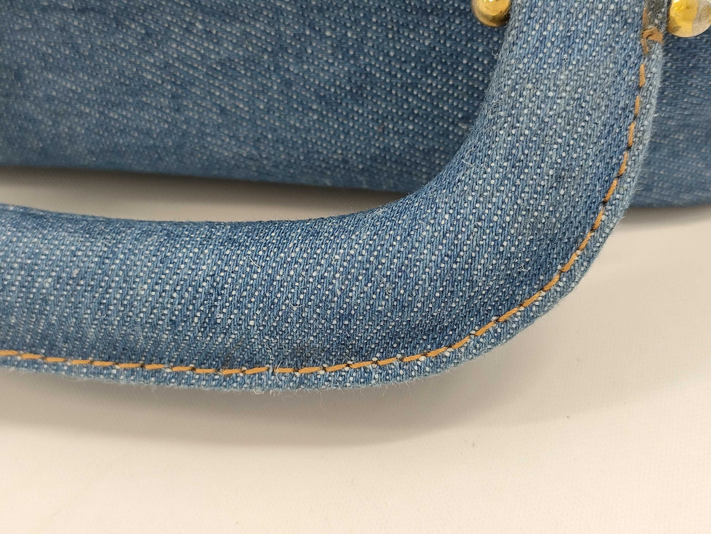 CHANEL Coco Mark Denim 2-Way Vanity Bag