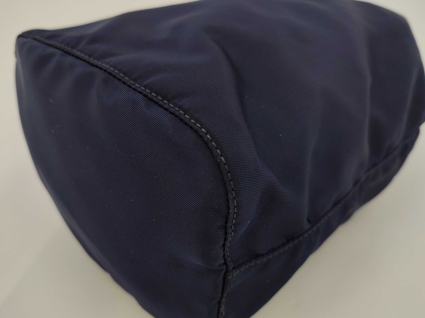 PRADA Drawstring Nylon Pouch Navy