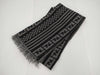 FENDI Zucca Striped Grey Scarf