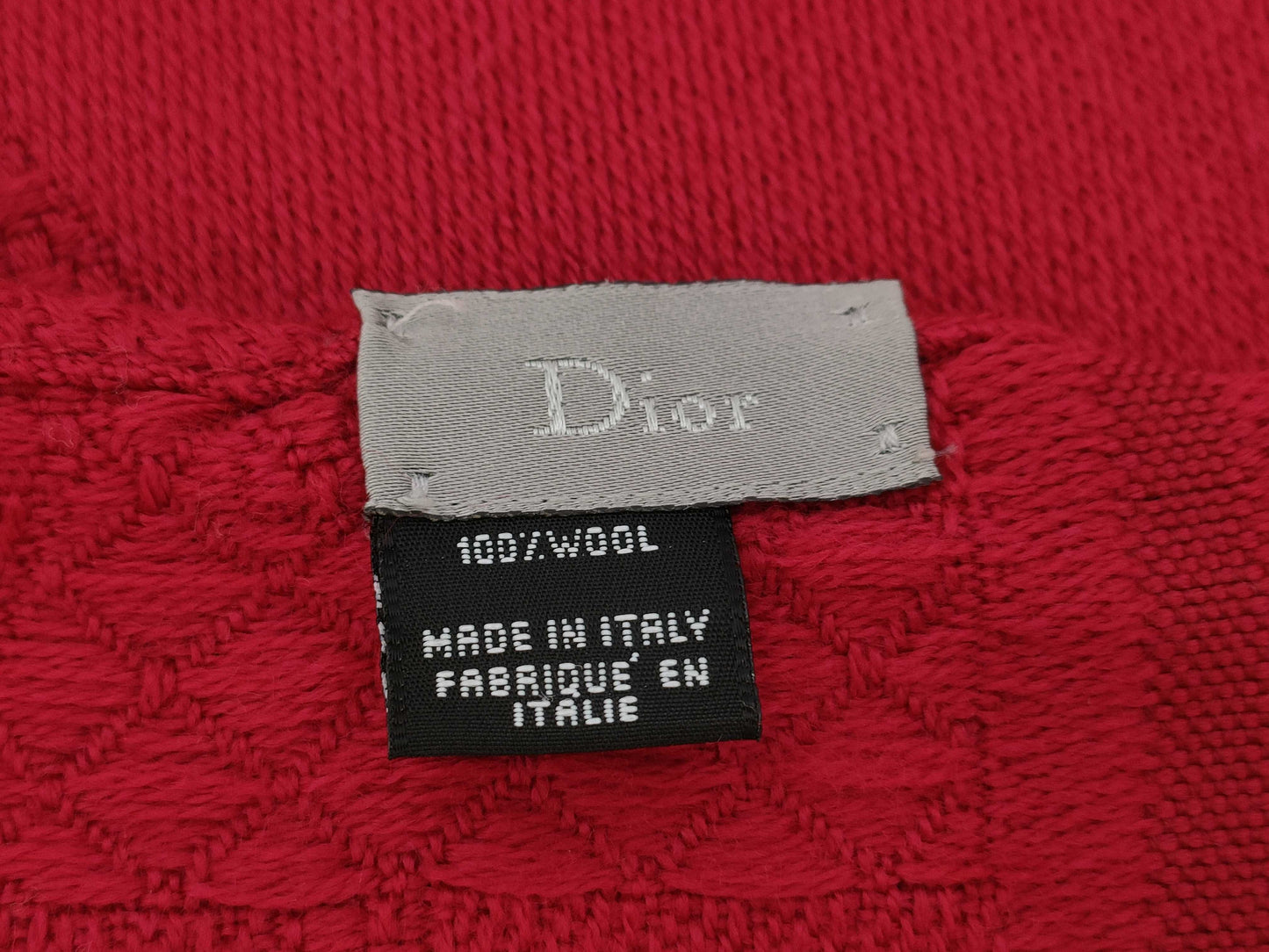 Dior Trotter Scarf Stole Red Scarf