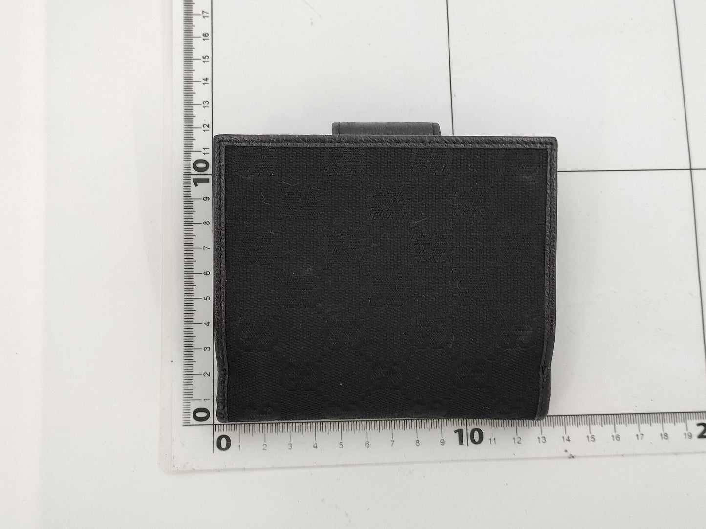 GUCCI 154255 Abby GG Canvas Bifold Wallet Black