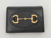 GUCCI 621887 Horsebit Bifold Wallet in Black Leather